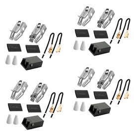 4 Pack 330031 Range Burner Receptacle Kit ERR117 WB2X8228 Surface Element Plug-in Block Kit Fit for Whirl-Pool Ken-More Frigi-daire Stove, Replaces WB17X210 5303935058 814399 WB17X210 by Fetechmate