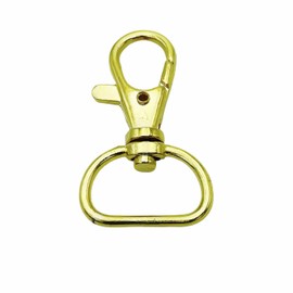 MAKRAMA Gancho Para Llavero Macrame 2cm (10 Pzas) (Dorado)