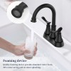 4 Inch Alloy Brushed Double Handle Hot/Cold Deck Mounted American