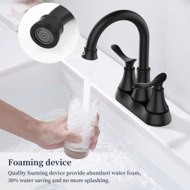 4 Inch Alloy Brushed Double Handle Hot/Cold Deck Mounted American Style Electroplated Villa Bathroom Washbasin Faucet CeramicColor: Brushed nickel np-single tap, Surface Finishing: General(Comes with Pop-up Drain & Supply Hoses)