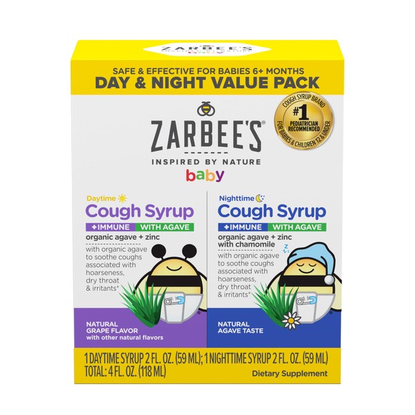 Zarbee's Baby Daytime & Nighttime Cough Syrup + Immune with