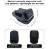 This adapter allows Ridgid AEG 18V lithium batteries to be