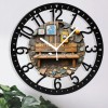 25cm Industrial Loft-Style Iron Wall Clock with Visible Weld Seam