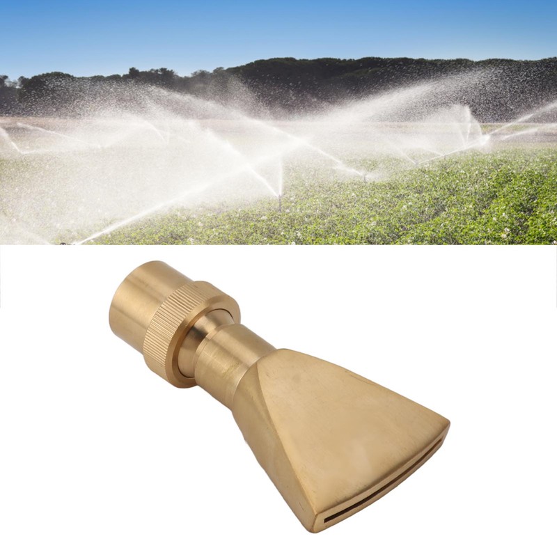 Fan Shaped Fountain Nozzle Copper Adjustable Uniform Water Spray Fan