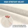 H.VERSAILTEX Stretch Velvet Loveseat Covers for 2 Cushion Couch Covers