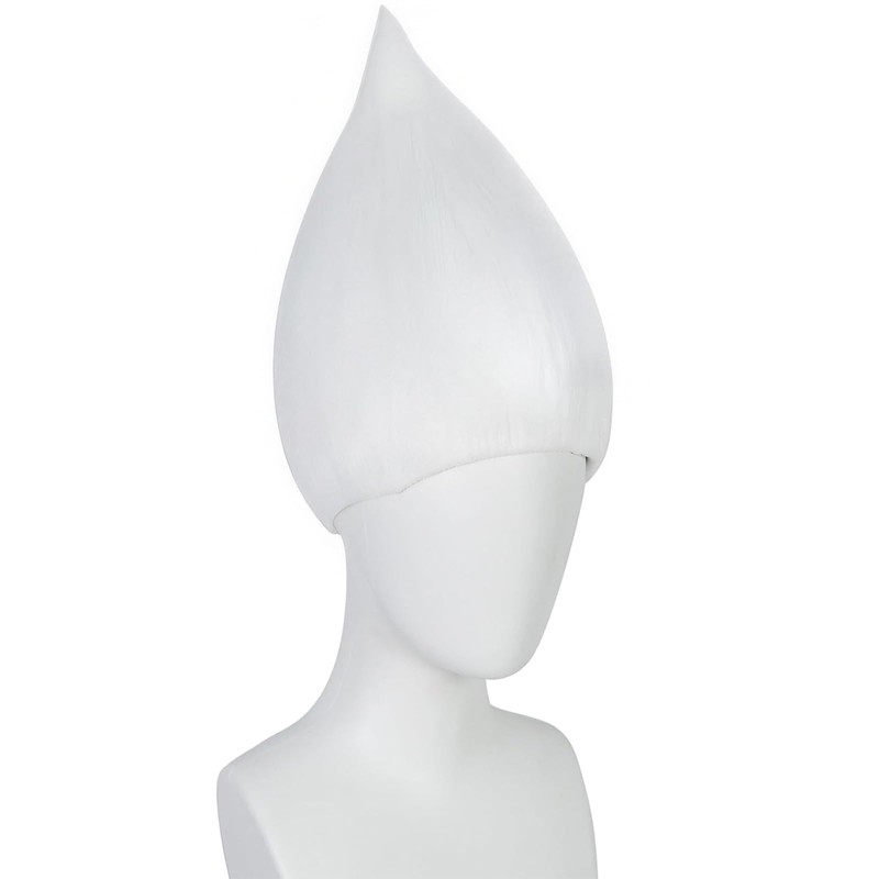 JoneTing Pure White Wig for Men White Straight Cosplay Wigs