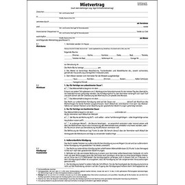 SIGEL MV466/25 Unit Lease Agreements with House Rules, 6 Pages, DIN A4, Pack of 25