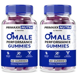 (2 Pack) Primaxx Nutra – Daily Performance Support with a Clean Blend for Lasting Energy, Stamina & Confidence | Great-Tasting, Easy-to-Chew Gummys for Men's Well-Being (120 Gummies)
