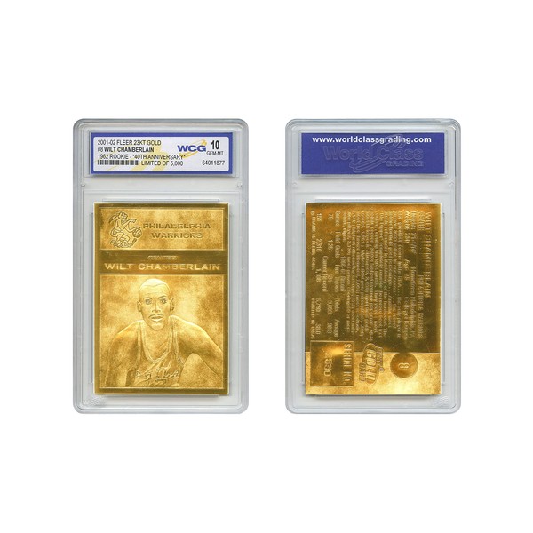 Wilt Chamberlain Fleer 1962 Rookie Design Gold Card #8 Philadelphia