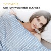 YnM Weighted Blanket —Cotton/Polyester Blend Fabric with Premium Glass Beads
