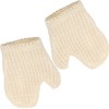 Guantes de Baño Exfoliantes de Sisal – 2 Piezas Blanco