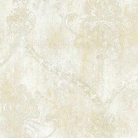 CS27332 - Classic Silks 3 Damask Beige White Galerie Wallpaper