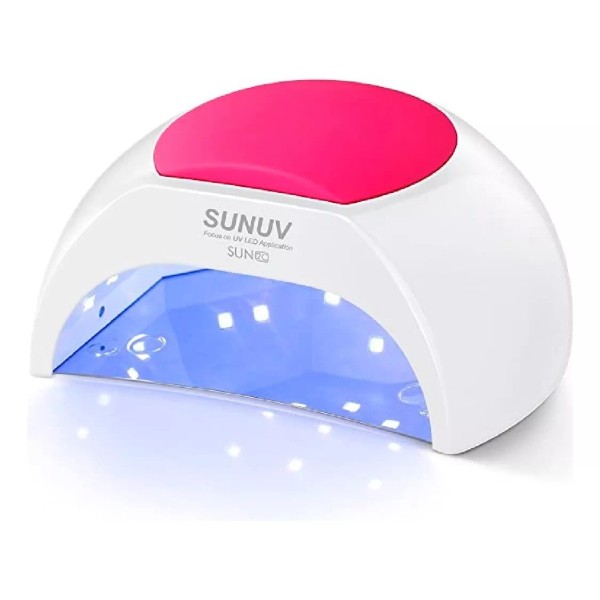 Probell Lámpara Para Uñas Sun2s Profesional 48w Led Uv Digital Color Rosa