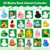 2024 Advent Calendar Rubber Ducks, 24 Pcs Christmas Ducks Countdown
