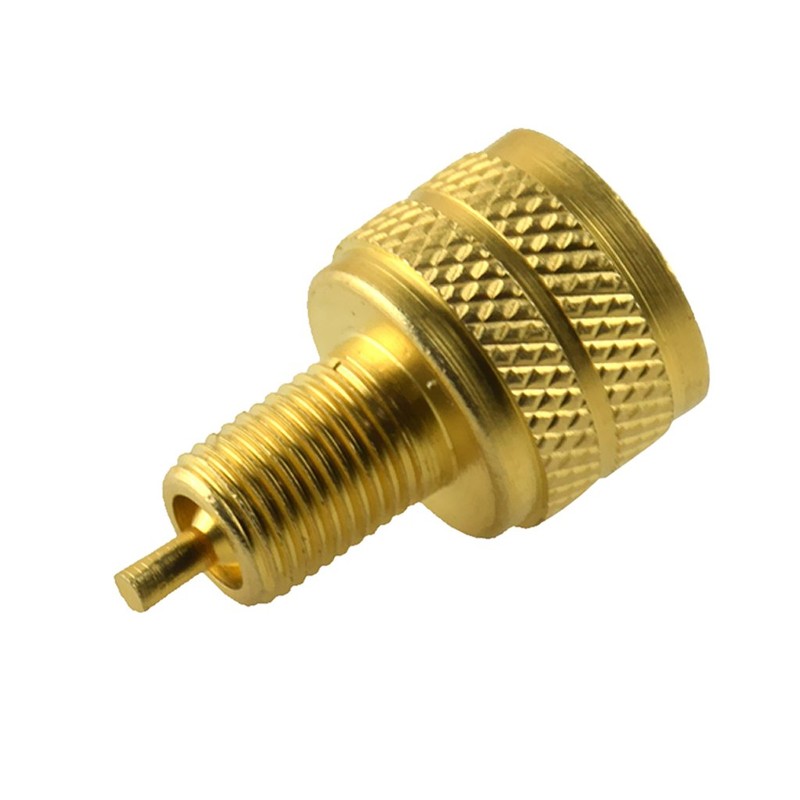 figatia 6Pcs Professional Solid Brass External Tire Bore Valve Reducer