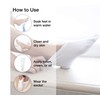 Eurow Cosmetic Moisturizing Therapy Socks, Cotton and Spandex, White, 2