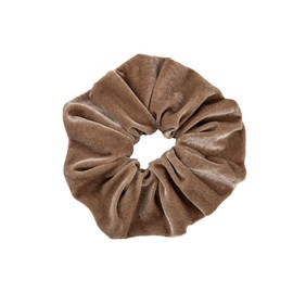 Velvet Hair Scrunchies For Women - Velvet Scrunchies - Hair Scrunchies - Scrunchies For Hair - Oversized Scrunchie - Velvet Scrunchies For Women (Coffee)