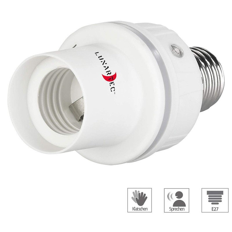 Lunartec Gossip Lamp: Lamp Socket Adapter E27 to E27 with