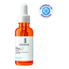 Serum Pure Vitamin C12 Oil Control 30ml Roche Posay Todo Tipo Piel Noche