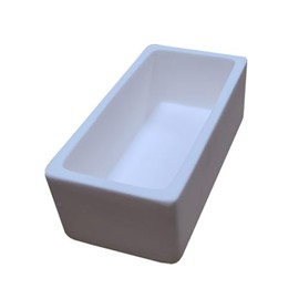 OTOOLWORLD 99.3% Alumina Crucible Al2O3 Aluminum Oxide Crucible Assay Crucible for Lab Laboratory (100x50x30MM)