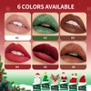MIESCHER Creative Cartoon Christmas Lip Gloss Semi-matte Lip Balm, Waterproof