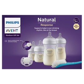 Avent Natural Response Baby Bottle Starter Newborn Gift Set
