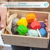 Ulanik Threading Stones Toddler Montessori Toys for 3+ Year Olds