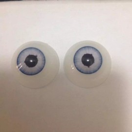 Pabol  18 MM Larger Pupil "Comet Blue" Doll Eyes 1/2 round Acrylic &FAST SHIPPIN