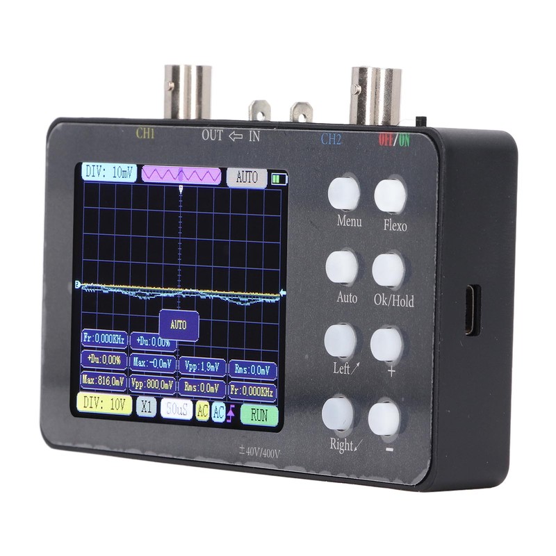 Digital Oscilloscope Portable Dual Channel 3.2 Inch Digital Automotive Oscilloscope
