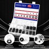 M2-M20 Black White Nylon Hex Nut Assortment Kit Metric Thread
