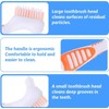 Set of 2 Denture Brushes with Double Bristle Head, Oral