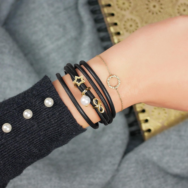 CHAMOON Limitless Infinity Charm 18K Gold Plated Silver 31001, Sterling