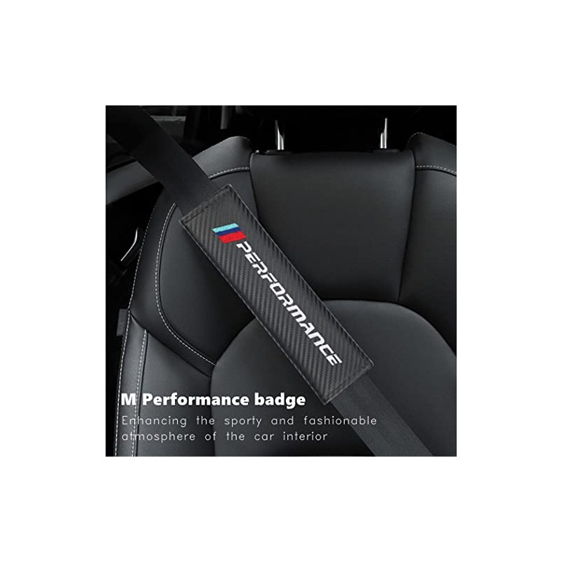 QOMAGO Carbon Fiber Texture Seat Belt Cover - Soft &