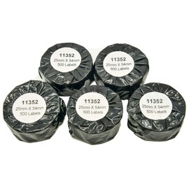 11352 Address Labels 500/Roll 25 mm x 54 mm (Pack of 5) Compatible with Dymo LabelWriter 4XL 450 400 330 320 310 Twin Turbo Duo Seiko SLP 450 430 420 40 220 120 120 5 000 Pro Plus Plus