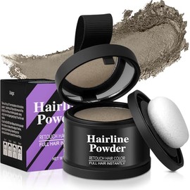 Hairline Sombra en Polvo, Polvo para Retocar Races de Cabello, Retocador de raices para Mujer Invisible, Cubre Rpidamente el Contorno del Cabello...  