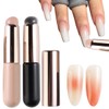 Fcozpjk Silicone Brush for Ombre Nail Art, 2Pcs Reusable Gel