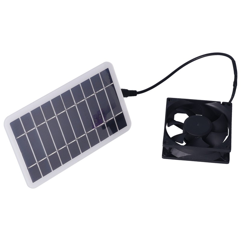 2.5W Solar Panel Fan Solar Pet Exhaust Air Flowing Fan