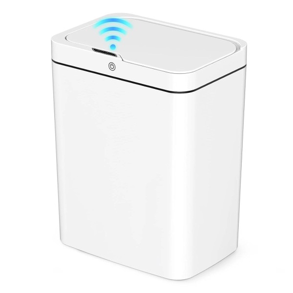 Unbranded Smart Touchless Trash Can 18L Plastic Bin Wastebasket w/Lid