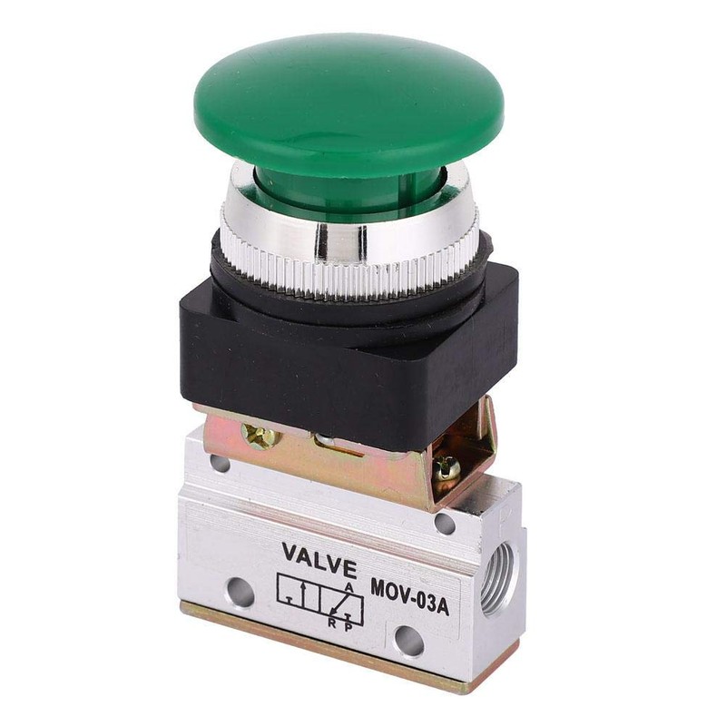 2 Position 3 Way Pneumatic Mechanical Valve MOV-03A G1/8" PT