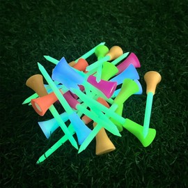 Znlaku Golf Tees Night Glow Golf Tee Premium Golf Competition Prize Funny Glow Golf Tee Night Glow Multi Color Night Glow Set 20pcs