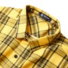 Sleeveless Funny Casual Shirt，Plaid Front Shirt for Men Yellow