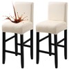 Fuloon Waterproof Bar Stool Covers, High Elastic Fit Removable Washable