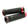 MotorToGo ALUMINUM MOTORCYCLE 7/8" 22MM HANDLEBAR GEL RUBBER HAND GRIPS