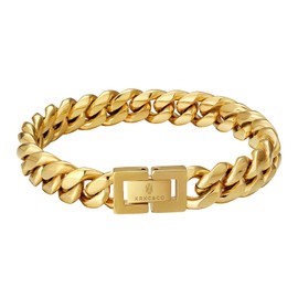 KRKC & Co., Esclava para Hombre, 10mm x 8.5", Oro