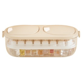 32 Grids Silicone Ice Cube Tray Food Grade Square Easy Release Ice Cube Tray Ice Cube Maker Mould with Lid Ice Scoop