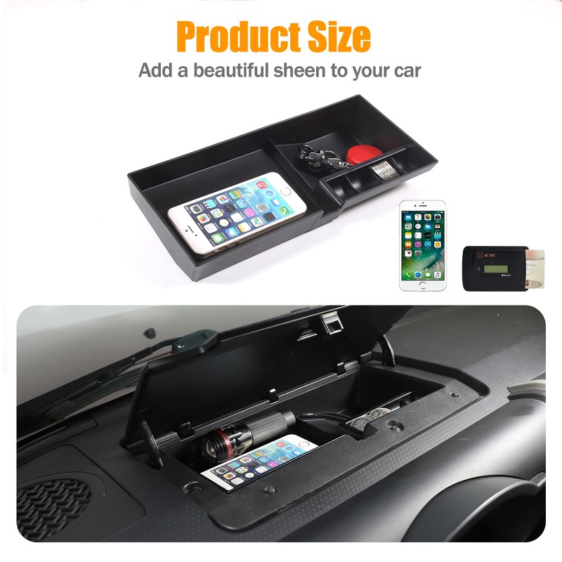 LLKUANG Dashboard Storage Tray Dash Storage Box Compatible with Toyota