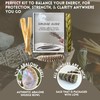Ancientveda Sage Smudge Kit | USDA Organic Lavender Sage, Sweetgrass