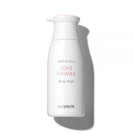 The Saem Body & Soul Body Wash Love Hawaii Nourishing Smooth Moisture 300ml 1 piece MNS / 더샘 바디 앤 소울 바디 워시 러브 하와이 영양 매끈 촉촉 300ml 1개 MNS