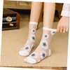 Levemolo 5Pairs Women Sheer Socks Summer Transparent Thin Mesh Lace