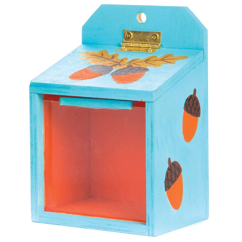 Baker Ross AV441 Wooden Squirrel Feeders - Pack of 2,
